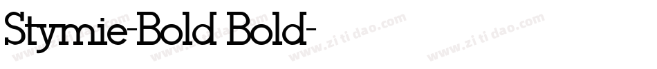 Stymie-Bold Bold字体转换